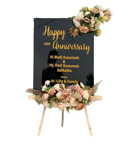 Papan Bunga Akrilik Laing